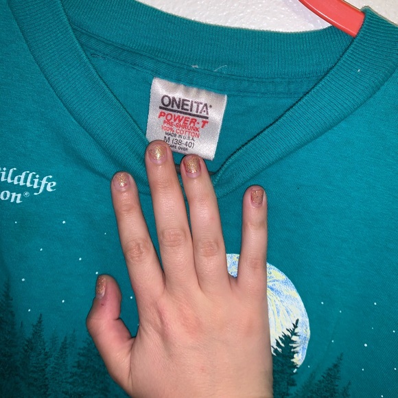 Vtg 90s Wolf tee - Picture 3 of 5